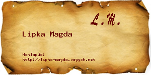 Lipka Magda névjegykártya